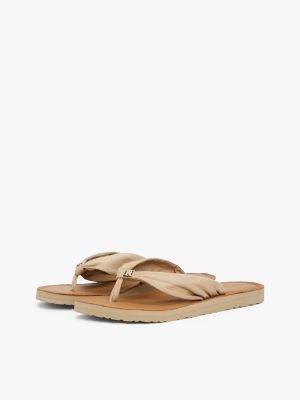sandali infradito con monogramma th multi da donne tommy hilfiger