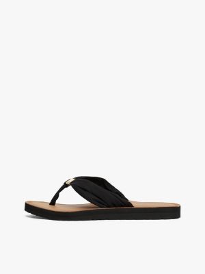 sandali infradito con monogramma th multicolore da donne tommy hilfiger