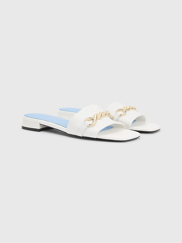 Rope Chain Leather Sandals | WHITE | Tommy Hilfiger