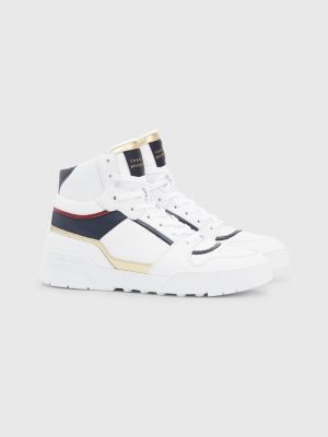 Cupsole Basketball Trainers | WHITE Tommy Hilfiger