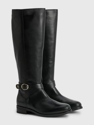 Botas de piel hasta rodilla con | | Hilfiger