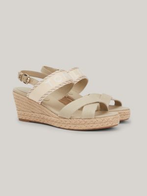 Bijlage pen Dempsey Espadrille-sandalen met halfhoge sleehak | KHAKI | Tommy Hilfiger