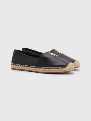 espadrille van leer | ZWART Hilfiger