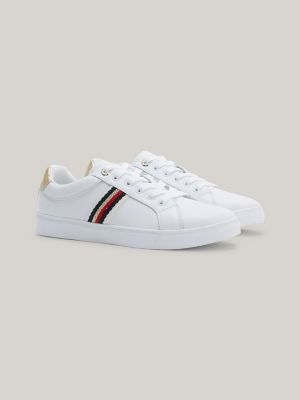 Webbing Signature Detail Court Trainers | WHITE | Tommy Hilfiger
