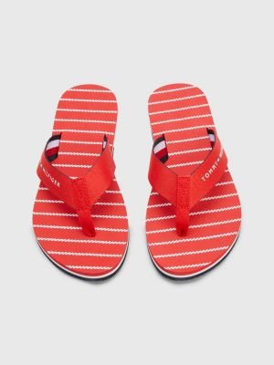 Essential Rope Stripe Flip-Flops | ORANGE | Tommy Hilfiger