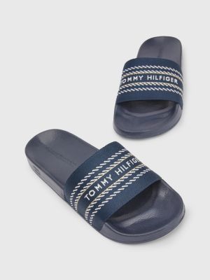 Tonal bing Strap Pool Slides BLUE Tommy Hilfiger