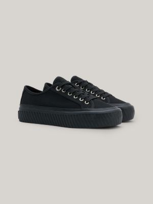 hersenen Gelijkwaardig Pool Lace-up Platform-Sneaker | SCHWARZ | Tommy Hilfiger