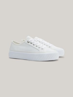 Platform Lace-Up Trainers | WHITE | Tommy Hilfiger