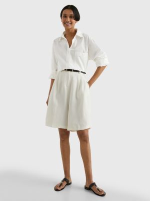 Elevated Leather TBar Flat Sandals BLACK Tommy Hilfiger