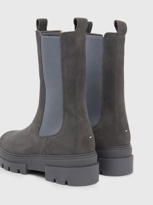 suede platform chelsea boots