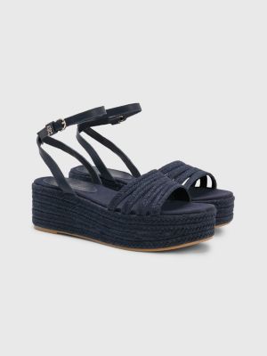 Tommy hilfiger wedges discount navy