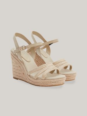 Khaki wedges hot sale