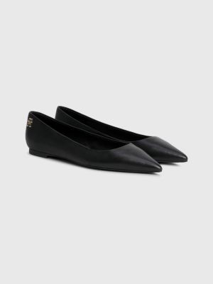 Leather Pointed Toe Ballerinas | | Tommy Hilfiger