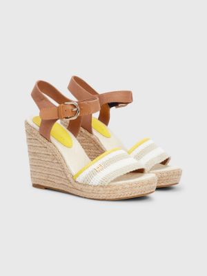 Narla woven store platform wedge sandals