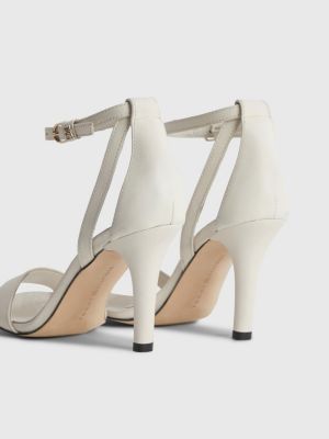 High Heel Leather Sandals BEIGE Tommy Hilfiger