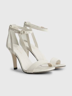 High Heel Leather Sandals BEIGE Tommy Hilfiger