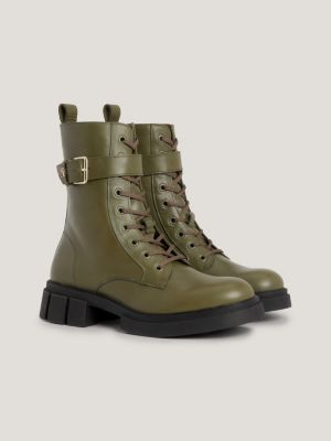 Tommy hilfiger cheap green boots