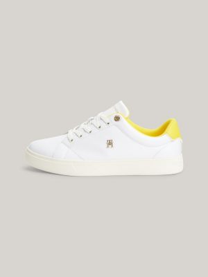 Baskets Elevated Essential en cuir BLANC Tommy Hilfiger