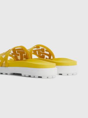 Tommy hilfiger clearance yellow sandals