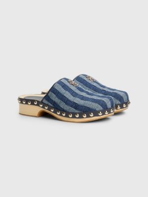 Denim Monogram Clogs