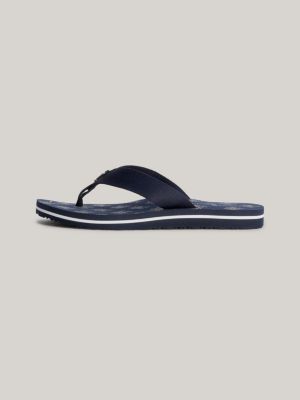 Elevated Monogram Webbing Flip-Flops | BLUE | Tommy Hilfiger