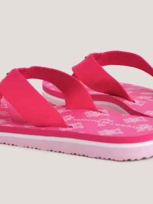 Tommy hilfiger pink 2025 flip flops