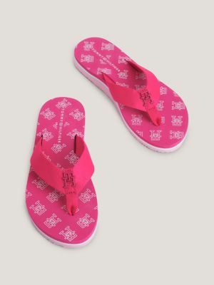 Elevated Monogram bing FlipFlops PINK Tommy Hilfiger