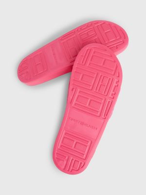 Tommy hilfiger pink on sale slides