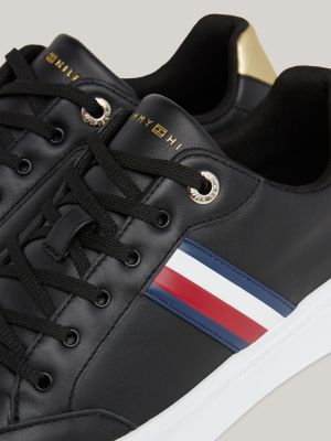 Tommy hilfiger discount ladies black trainers