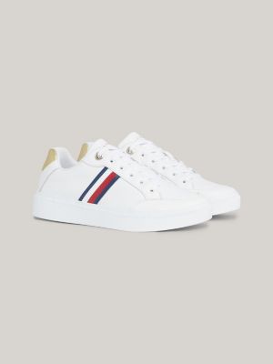 Tommy Hilfiger Global Stripe Sneaker In White