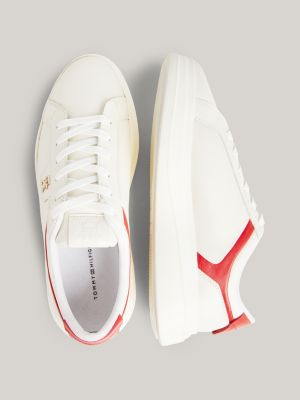 Red tommy deals hilfiger trainers