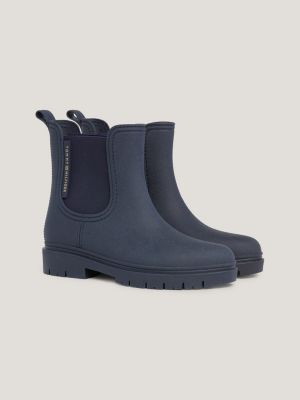 bottines de pluie tommy hilfiger noir