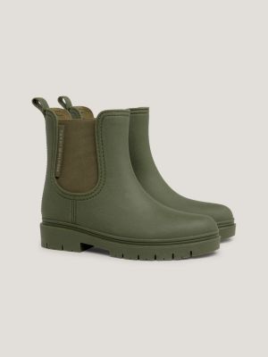 Green ankle rain on sale boots