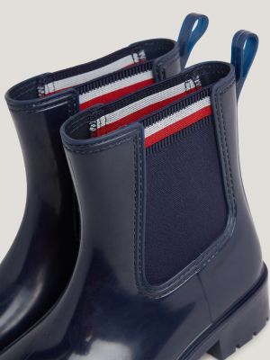 Bottes de pluie embl matiques crant es Bleu Tommy Hilfiger