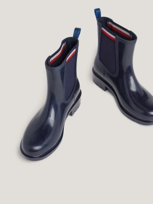 Bottes de pluie embl matiques crant es Bleu Tommy Hilfiger