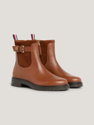 Tommy hilfiger outlet brown boots