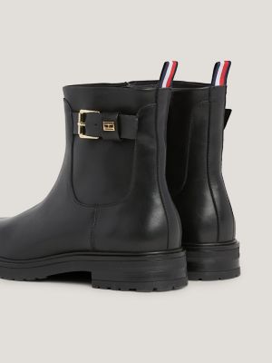 Bottines noires cheap tommy hilfiger