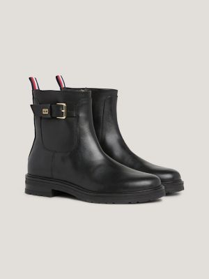 Black boots tommy clearance hilfiger