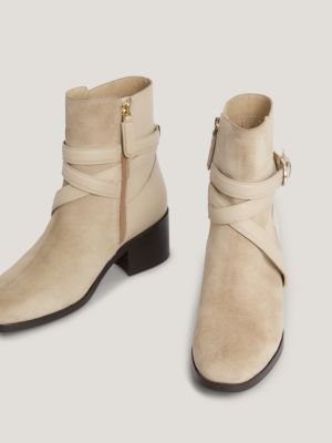 Tommy hilfiger suede booties sale