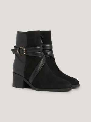 Elevated Essential Suede Temperature Regulating Boots | Black | Tommy ...