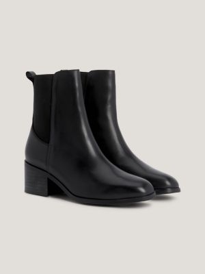 Essential Leather Temperature Regulating Chelsea Boots | Black | Tommy ...