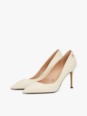 multi spitzer stiletto-pumps aus leder für damen - tommy hilfiger