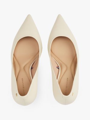 multi spitzer stiletto-pumps aus leder für damen - tommy hilfiger