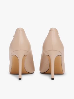 pink leather pointed toe stiletto heels for women tommy hilfiger