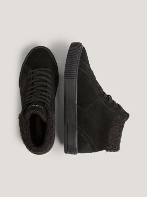 Black suede 2025 high tops