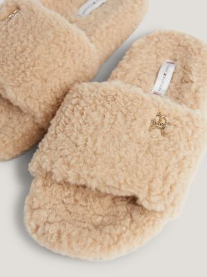 Tommy hilfiger fluffy on sale sliders