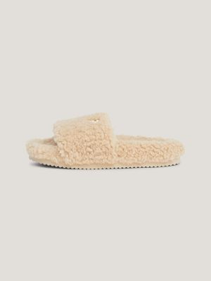 Sherpa Slides Beige Tommy Hilfiger