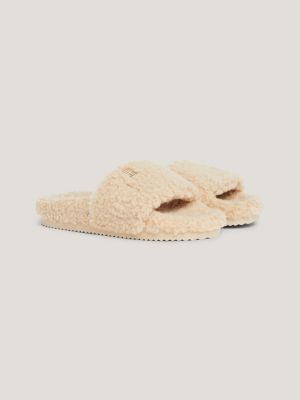 Sherpa Slides Beige Tommy Hilfiger