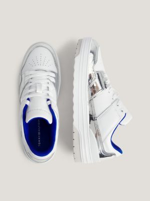 Tommy hilfiger sneakers silver sale