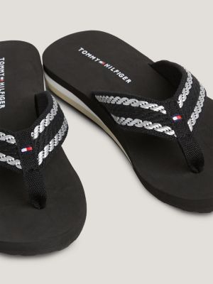 Damen Sandalen Zehentrenner - Rutschfeste Pantoletten Mit Schleifen & Blumen